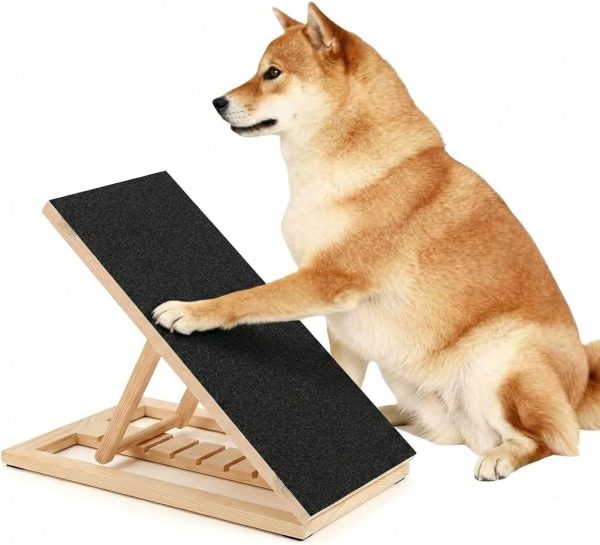 Dog Nail Scratch Board with Treat Drawer, Wooden Nail Scratch Pad for Dogs for Stress-Free Grooming, Dog Scratching Board with Treat Box, Pet Nail Filing Toy for All Breeds(1 PC)