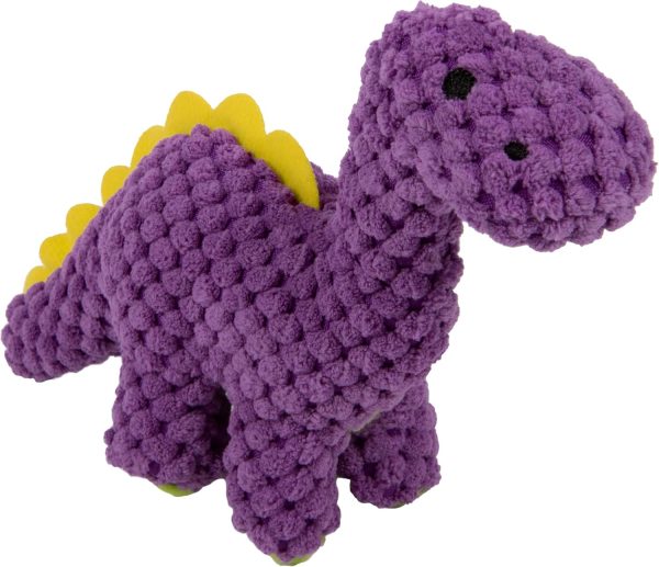 Squeaky Plush Dog Toy, Chew Guard Technology - Purple, Mini